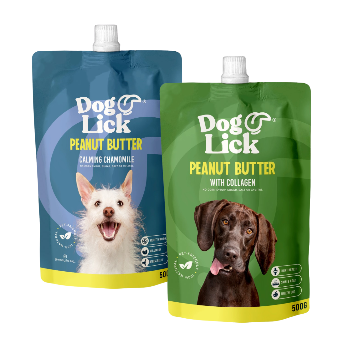 Dog Lick 1KG Peanut Butter for Dogs Combo Pack (2 x 500g)