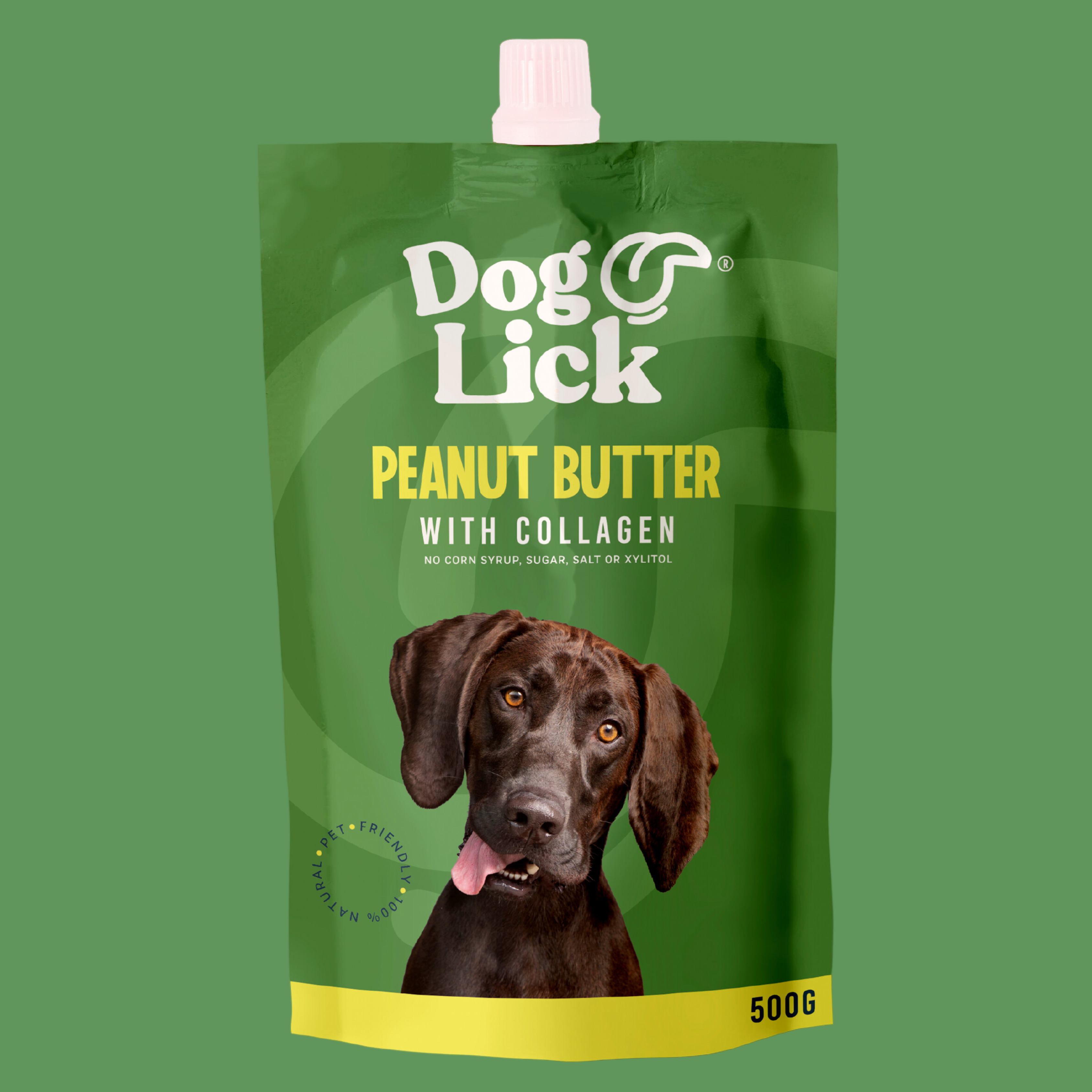 Dog licking peanut best sale butter