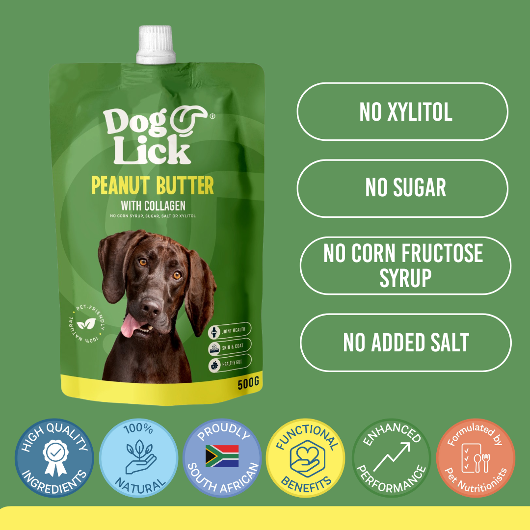Dog Lick 500g Peanut Butter with Collagen for Dogs