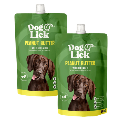 Dog Lick 500g Peanut Butter with Collagen for Dogs