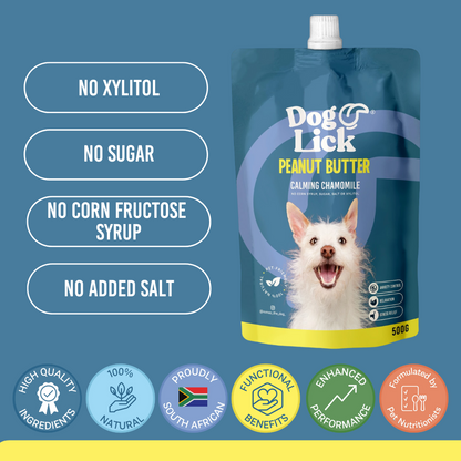 Dog Lick 500g Calming Peanut Butter and Lick Mat for Dogs